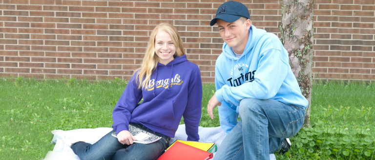 image of couple in grass