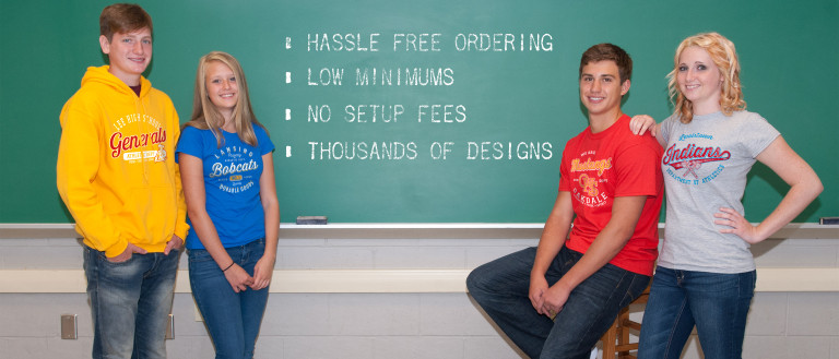 Students At Chalkboard